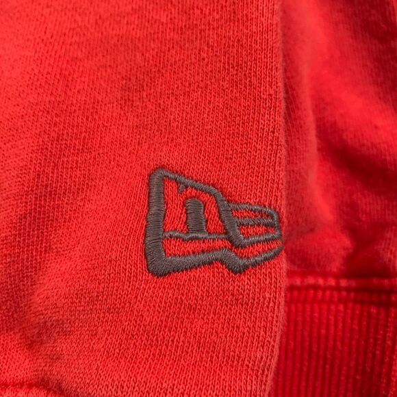 New Era Red Sweatshirt Crewneck Sz XL - Picture 4 of 6